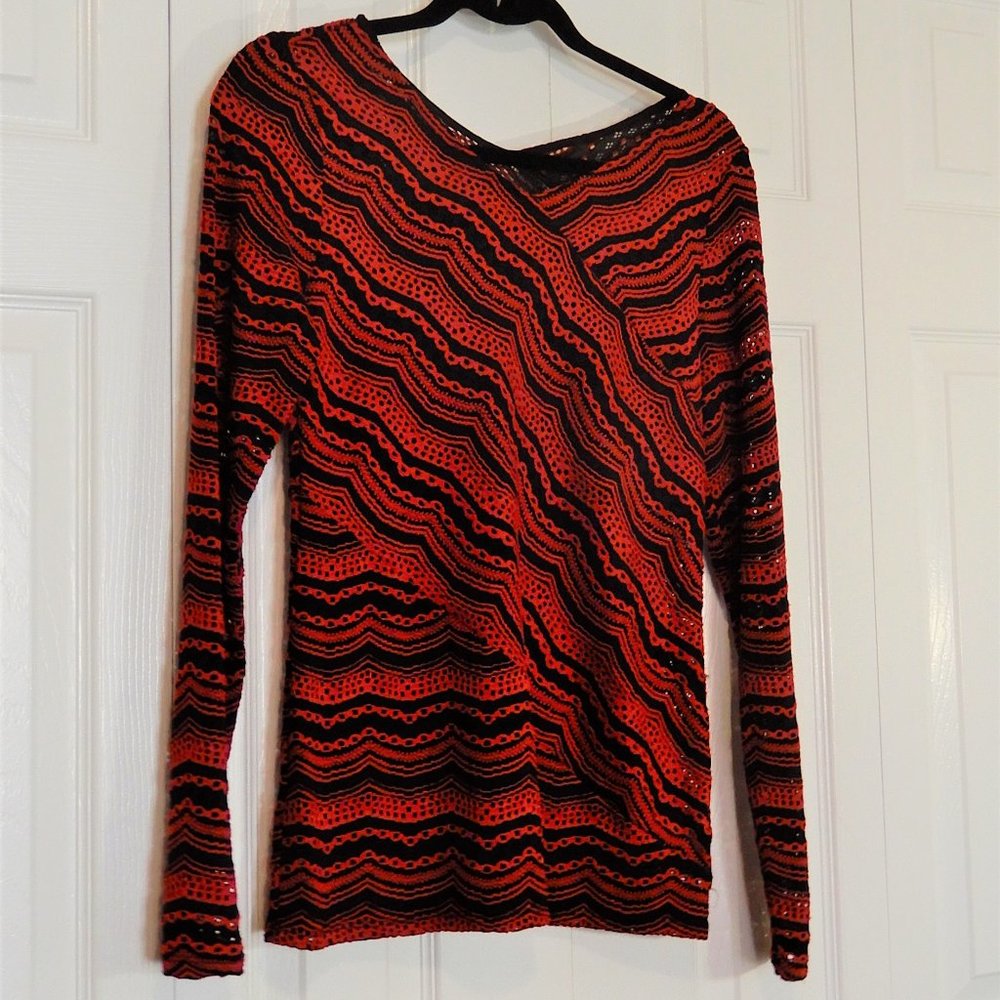 Vneck lace sweater